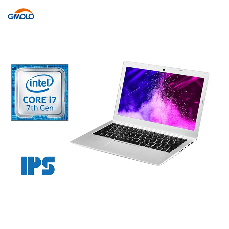 

13.3inch Core I7 7th.Gen. aluminium gaming laptop 8GB DDR4 RAM optional 240GB SSD + 1TB HDD 1920*1080 IPS screen computers