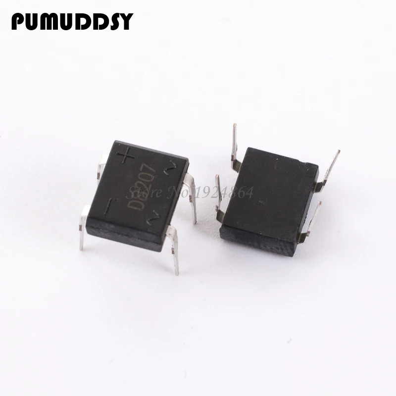 

10PCS DB207 DIP B207 DIP4 Bridge Rectifiers 1000V 2A new and original IC