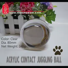 8 см 340 г 80 мм прозрачные акриловые кристаллы шар/легкий хрустальный шар/Контакт Жонглирование/хороший пакет/волшебные игрушки/