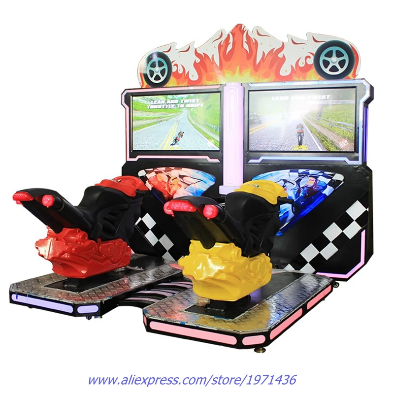 Машина аттракционов монета управляемый симулятор 3D Дрифт мото Вождение гоночных автомобилей Видео аркадная игра машина