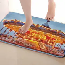 Merry-go-круглые стильные коврики для улицы, забавные Противоскользящие коврики для ванной, дверные коврики, дверные коврики под входную дверь
