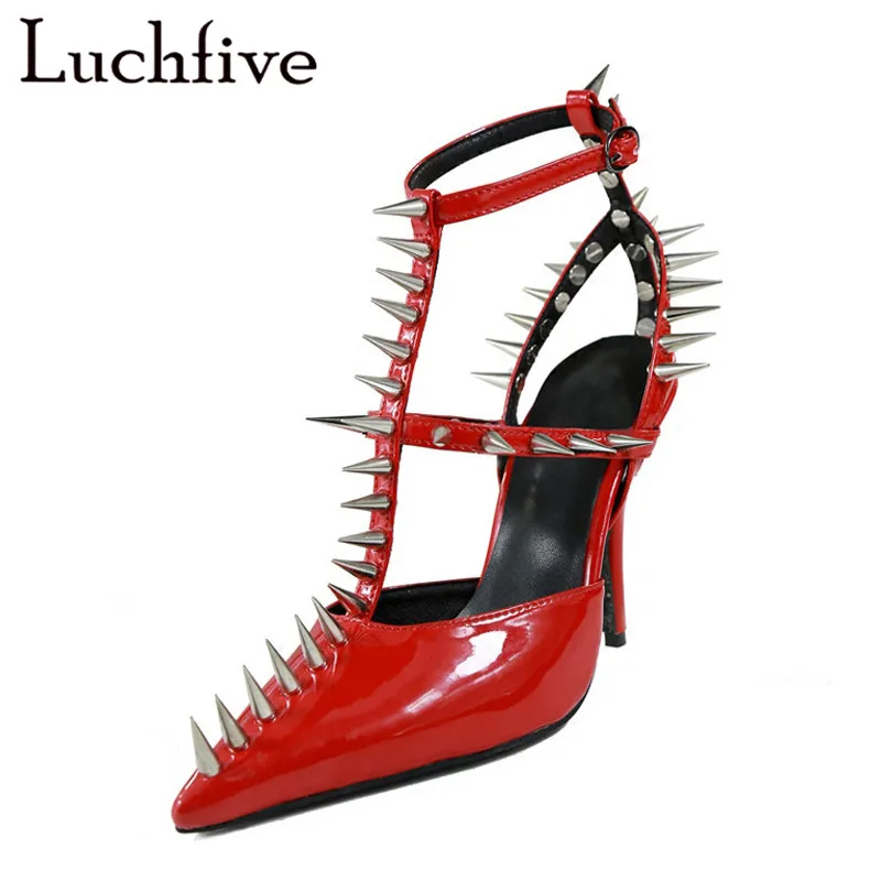 studded high heels designer