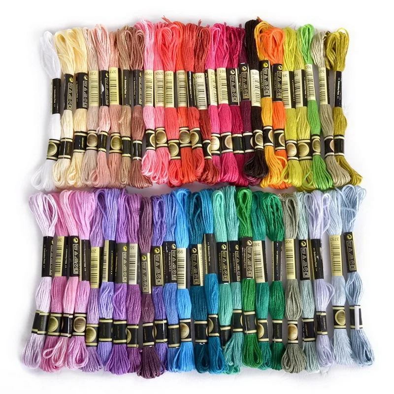 50Pcs/set Wholesale Cross Stitch Cotton Embroidery Thread Floss Sewing
