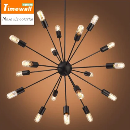 

Nordic retro industrial wind Loft living room lamps American iron art satellite restaurant chandelier lamp