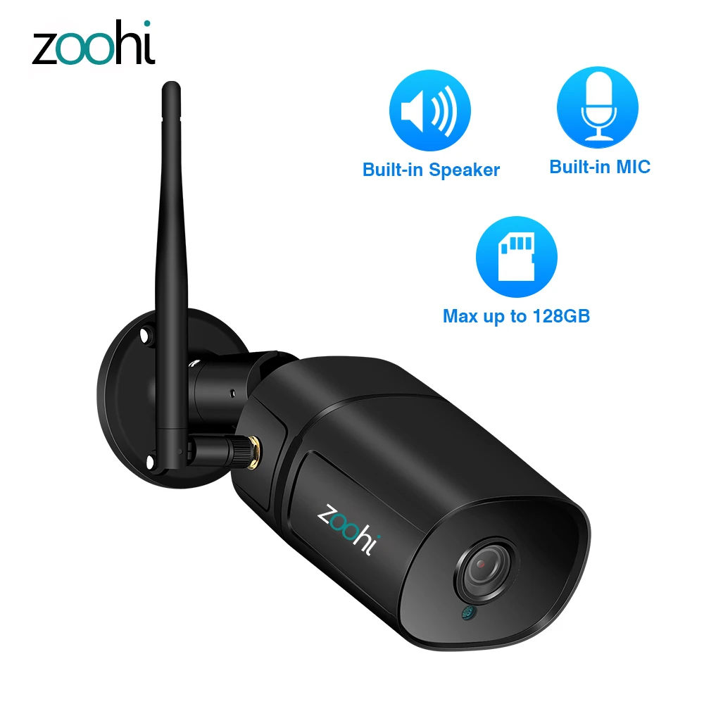 

Zoohi HD 1080P Smart WIFI Security Monitor Two Way Audio Wireless IP Camera Night Vision Video Surveillance Outdoor Waterproof