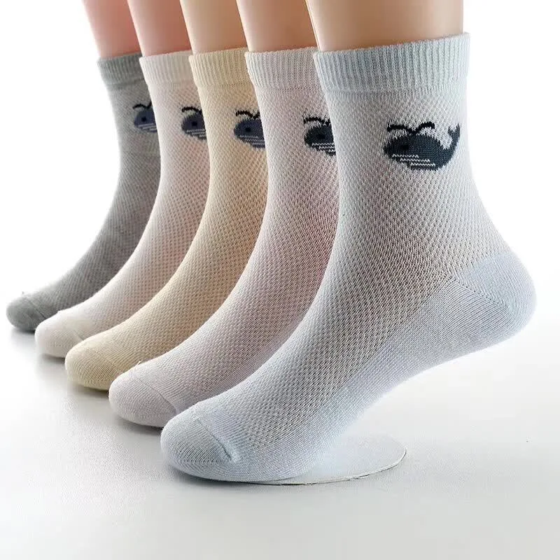2018-New-Summer-Children-Socks-Cotton-Mesh-breathable-Cool-Cartoon-Fish-Boy-Girls-Socks-1-12 (5)