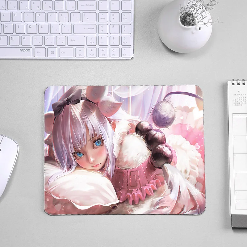 Коврик для мыши Mairuige с японским аниме комикс коврик Miss Kobayashi's Dragon Maid Kanna Kamui милый