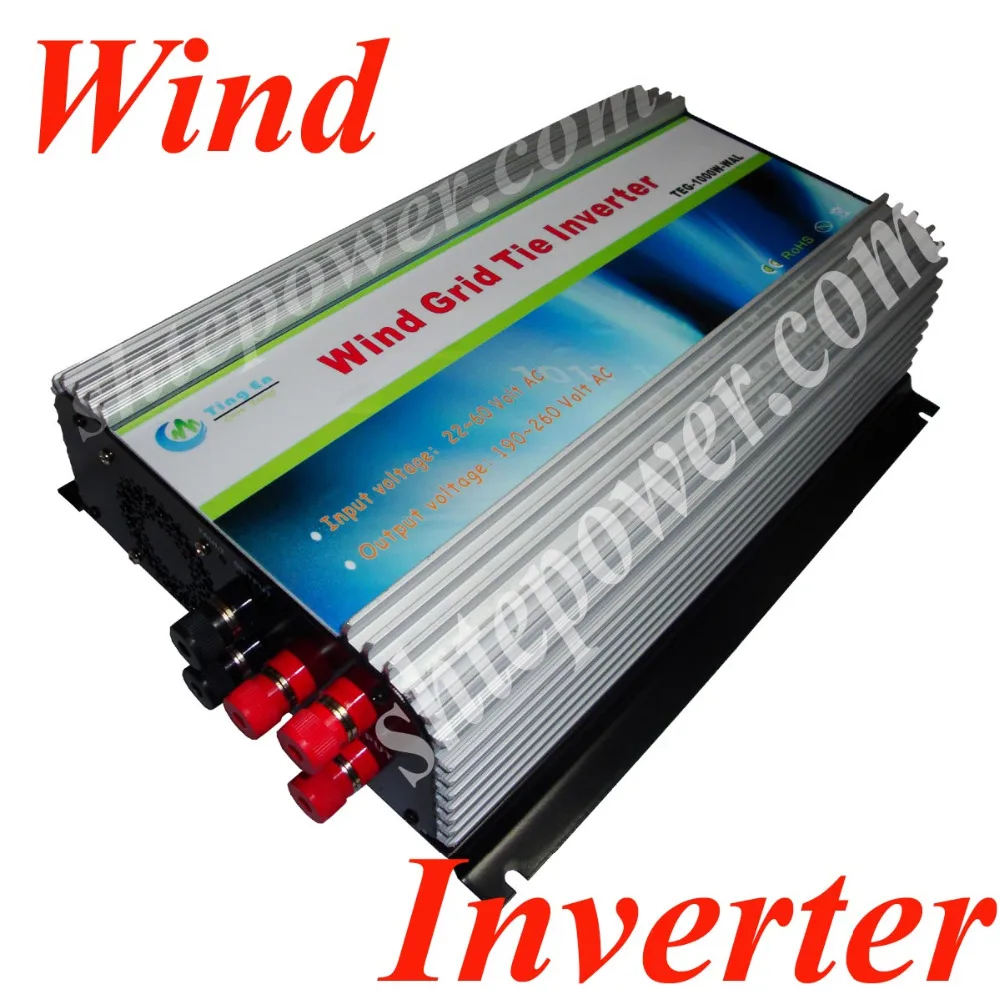 1000 Вт на сетке галстук инвертор переменного тока 22 в~ 60 в 45-90 в к AC 190 в~ 260 В с контроллером нагрузки сброса, для 3 фазы ветровой турбины