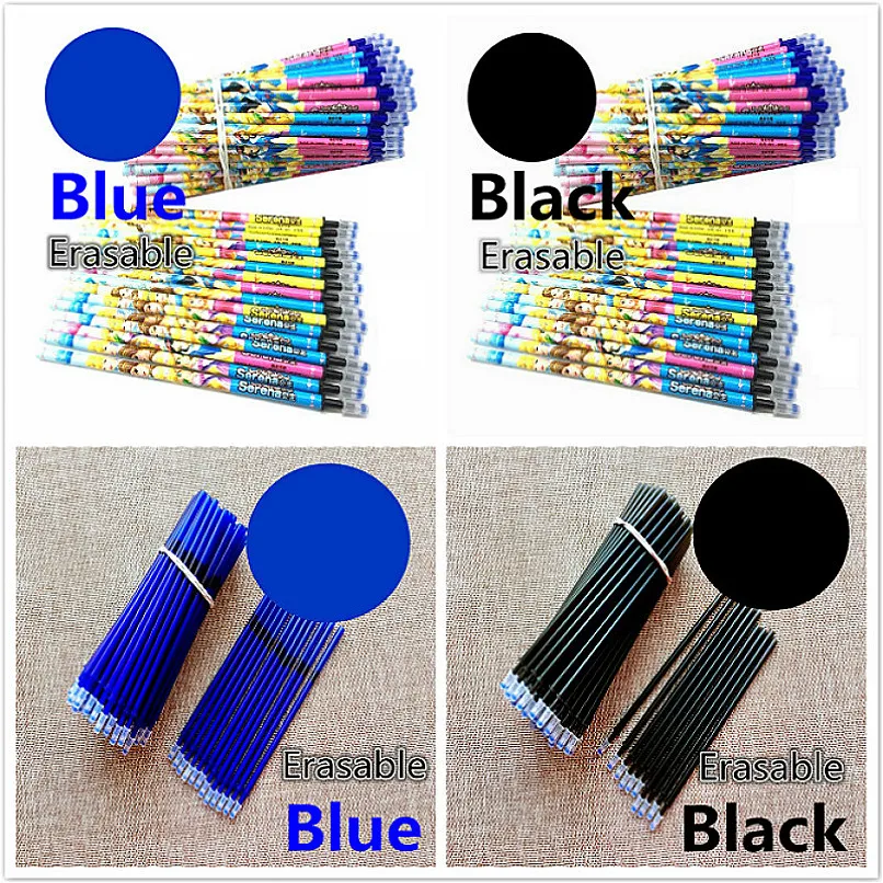 

1pc Replacement Cartridge Erasable Gel Pen Refills Red Blue Ink Blue Black Writing Neutral Pen Creative Drawing University