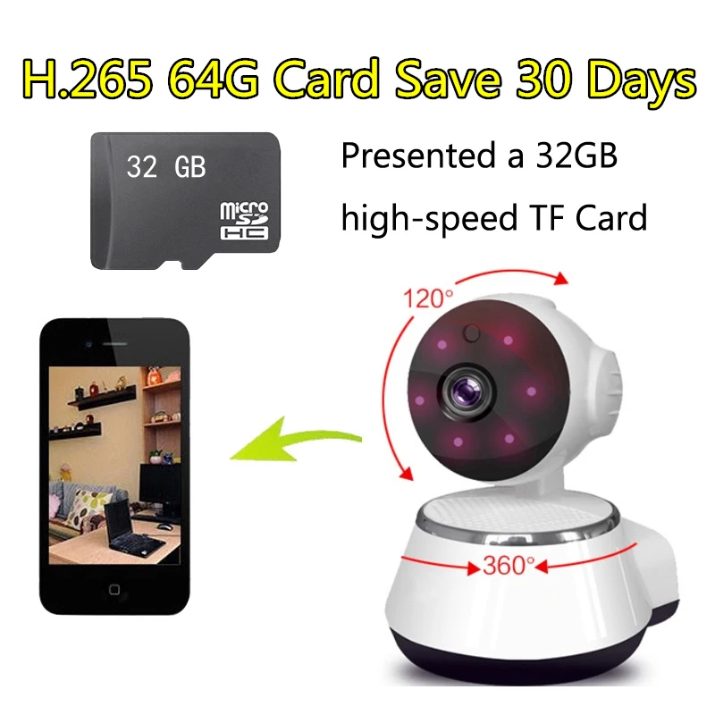 Gift 32G IP Cam Wifi Camera HD 720P Smart Home Wireless Video