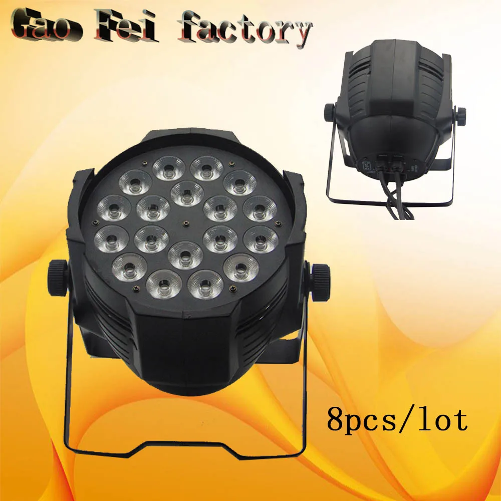 

8pcs/lot 18x12W RGBW 4in1 Quad LED Par Can dj wash lighting stage light