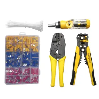 

5pcs/set Crimper Cable Cutter Automatic Wire Stripper Multifunctional Stripping Tools Crimper Automatic Stripping Pliers New