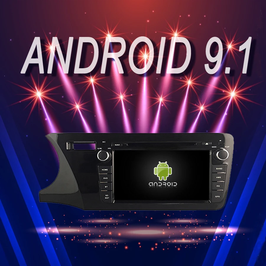 

OTOJETA Brand Car Android 9.1 Multimedia Player for HONDA CITY 2014 LHD GPS Navigation Device with Camera Aux bluetooth steering