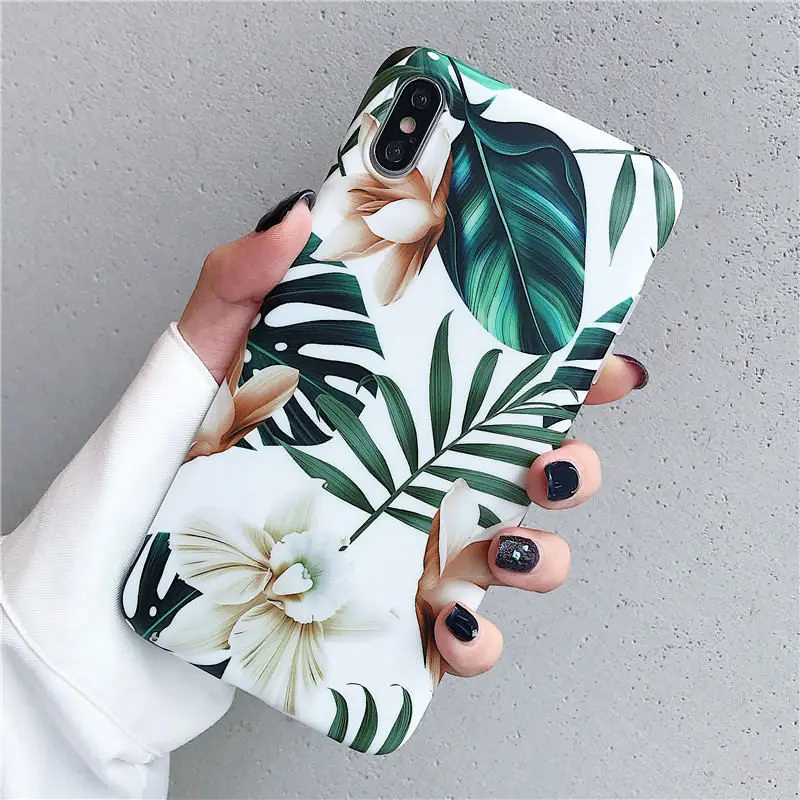 Чехол FLYKYLIN для Xiaomi Redmi 7 задняя крышка на Redmi Note 7 Pro Shell SKin Art marble Flowers Leaf Мягкий силиконовый чехол для телефона IMD - Цвет: Style 0908 1