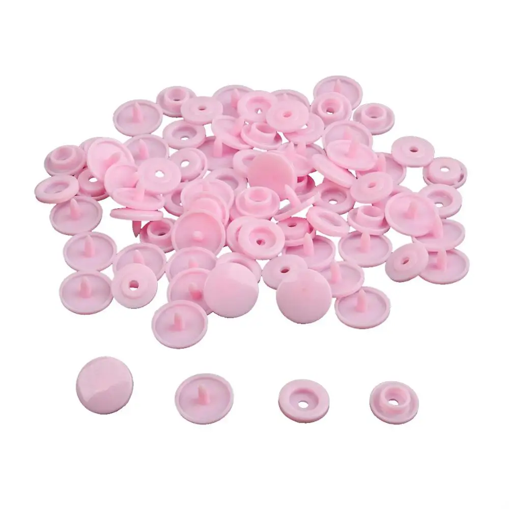 20 комплектов KAM T5 12 мм круглые пластиковые застежки кнопки застежки пододеяльник лист кнопка аксессуары для одежды для детской одежды Зажимы - Цвет: Light Pink