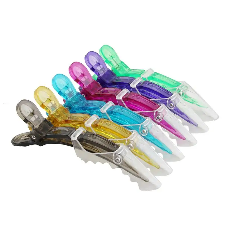 

10pcs Hair Clips Mouth Professional Hairdressing Beak Sectioning Clips Crocodile Hairpins Salon Hair Care Styling Tools