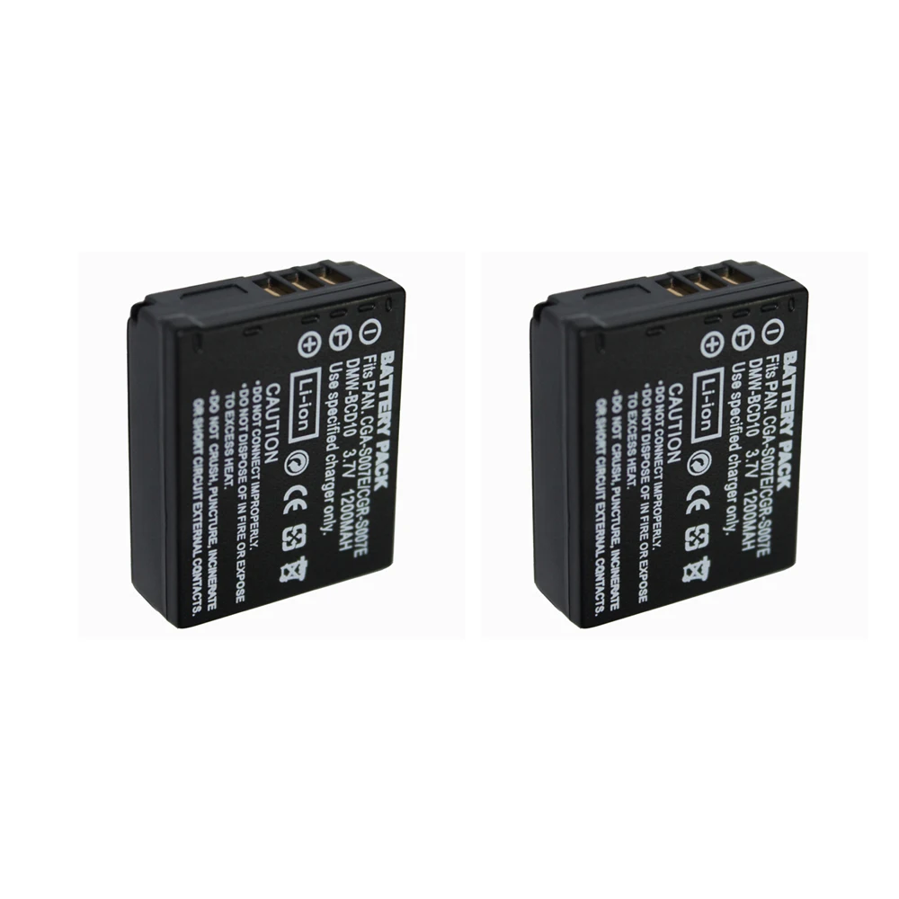 2Pcs lot DMW BCD10 CGA S007E BCD10 S007E Camera Battery For Panasonic 2pcs-lot-dmw-bcd10-cga-s007e-bcd10-s007e-camera-battery-for-panasonic