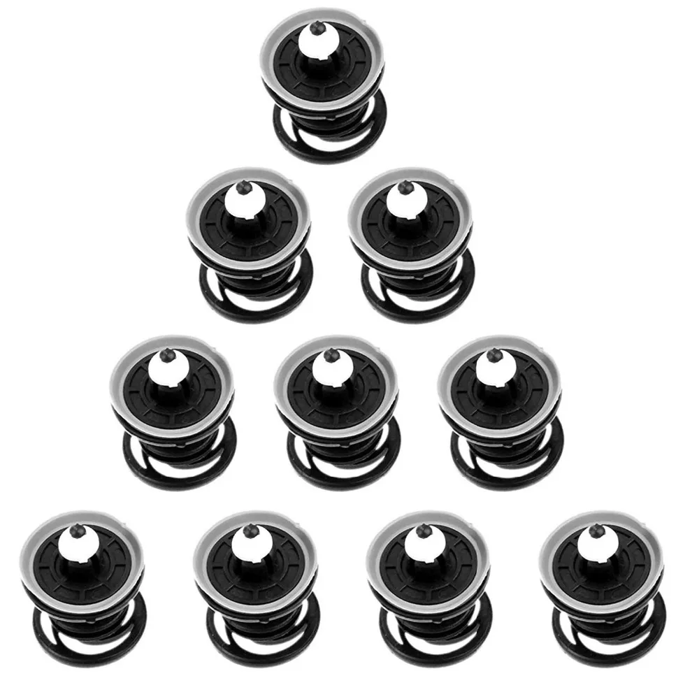 

10x Car Trim Panel Fastener Clips Interior Door Card Auto Fender Bumper Retainer Plastic Rivet For VW Volkswagen T5 Transporter