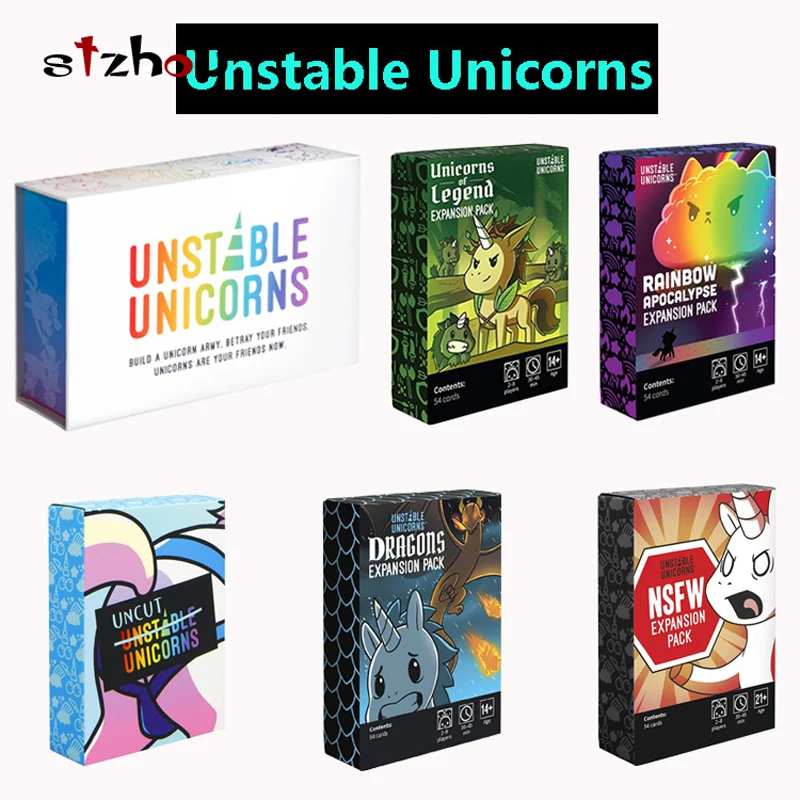 

Unstable Unicorns Dragons Expansion Pack NSFW Expansion Pack Rainbow Apocalypse Collection Play Fun For Children Adults Gadgets