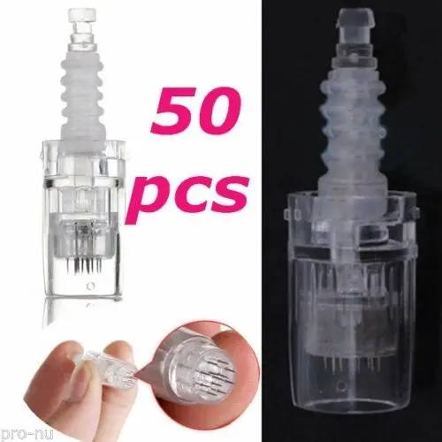 50pcs 12Pin Needle Cartridge For Electric Auto Microneedle Derma Pen Nano MYM Needle Tip 50pcs 12Pin Needle Cartridge For Electric Auto Microneedle Derma Pen Nano MYM Needle Tip