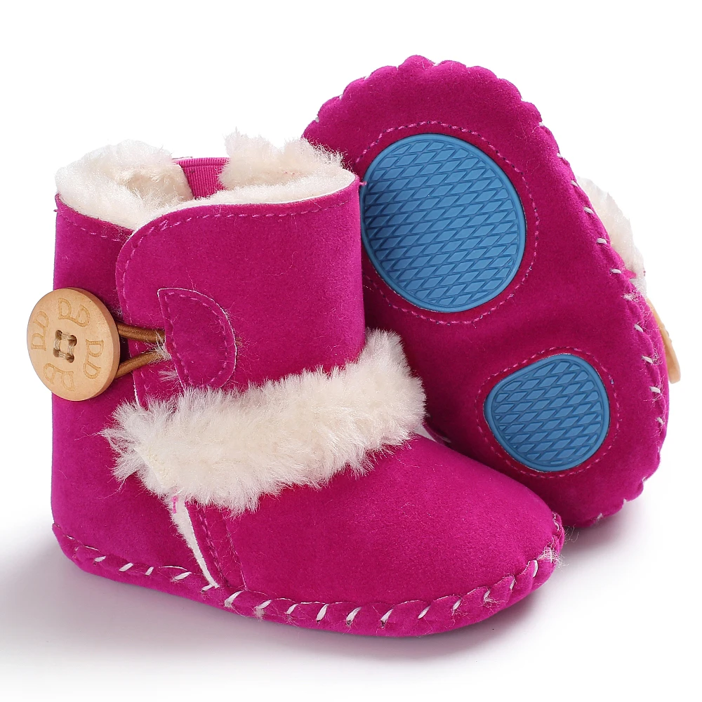 Для маленьких девочек зимние ботинки для мальчика зимние полусапожки младенческой Дети Новый мягкая подошва обувь