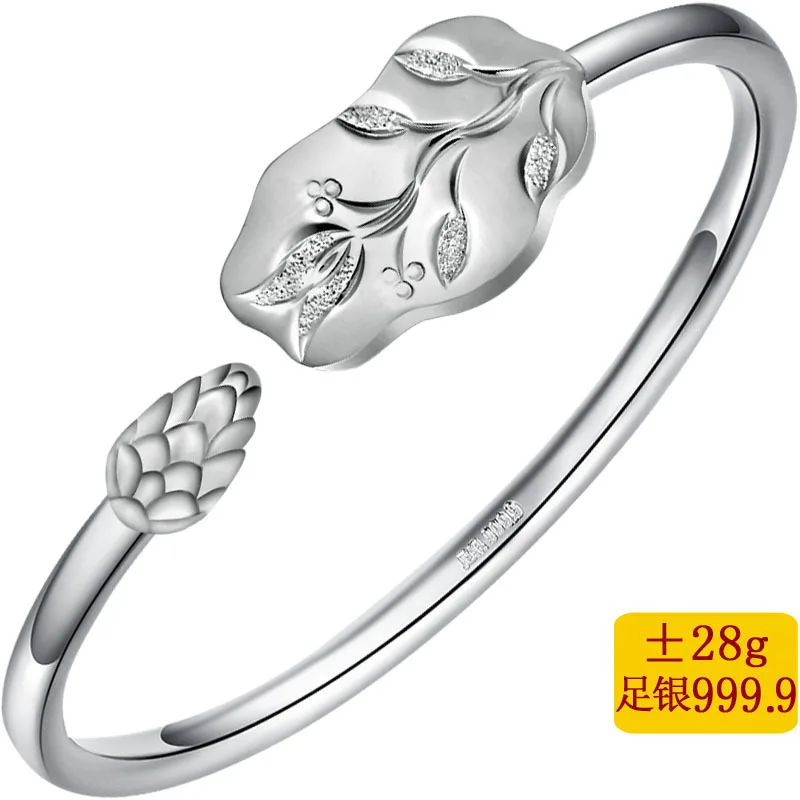 

2019 Limited Rushed Armbanden Voor Vrouwen Flowers Fine Bracelet 999.9 Car Open Hand Wholesale Sterling Bracelets Manufacturer