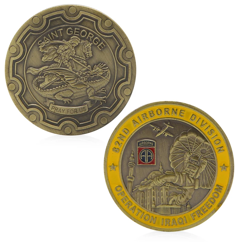 

82nd Airborne Division Saint George Commemorative Challenge Coin Collection Gift