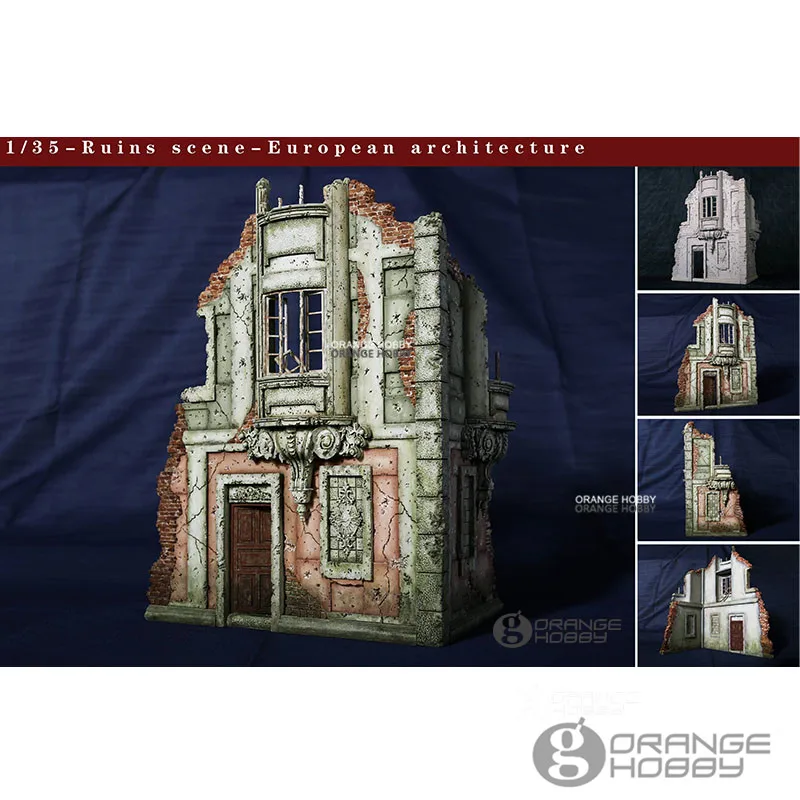 

OHS CrazyKing DY35002 1/35 Ruins Scene European Architecture 2nd Ver. Assembly Resin Miniatures Accessories Model Kits oh