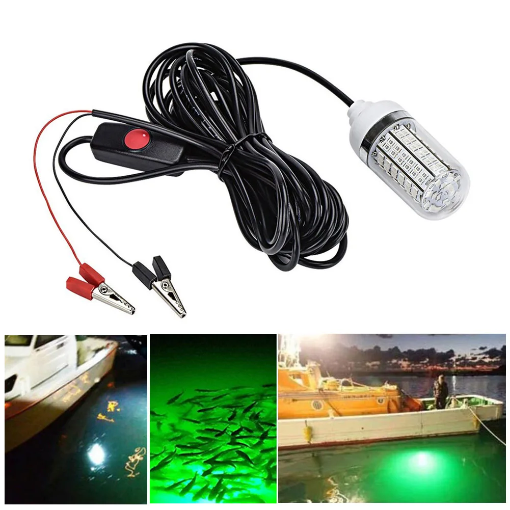 

Newest Fishing Light Underwater LED Lures Fish Finder Lamp Attracting Prawn Krill 12V