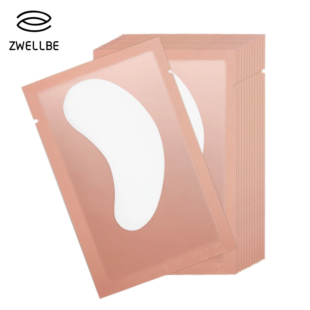 100 пар/упак. новые бумажные накладки для ресниц под глазами накладки для ресниц для наращивания ресниц увлажняющие наклейки для кончиков глаз обертывания инструменты для макияжа - Длина: Pink