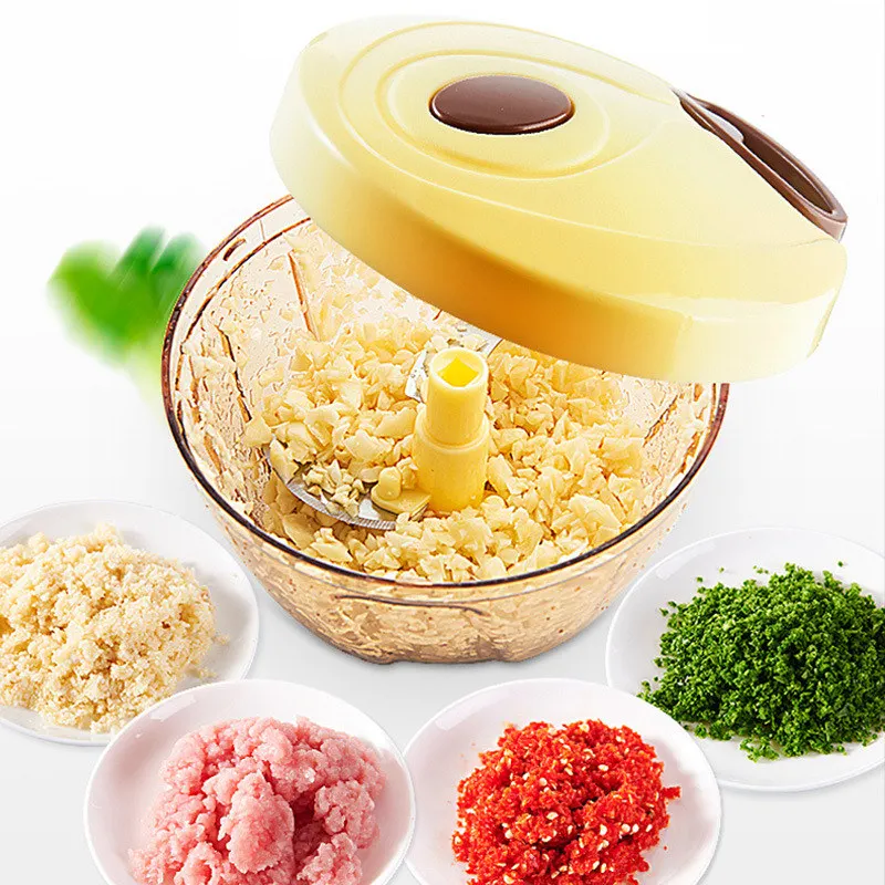 

Vegetable Chopper Onion Slicer High-speed Manual Meat Garlic Grinding Astute Kitchen Tool Cooking Gadgets Lazy Special Grinder