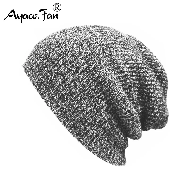 

Winter Hats for Men Women Knit Casual Hat Crochet Baggy Beanie Ski Slouchy Chic Knitted Cap Skull Autumn Hat For Girls Boys New