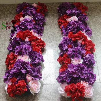 

SPR mix color 10pcs/lot wedding small road lead flower wall stage backdrop decorative artificial flower table centerpiece