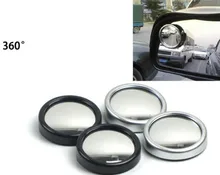 5Pair 10 Pcs Car-styling Hot Sale Driver Side Wide Angle Round Convex Car Vehicle Mirror Blind Spot Auto Rear View Free Shipping