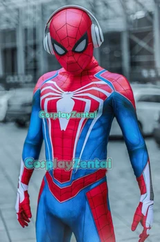 

Newest PS4 Game Spider-man Cosplay Costume Superhero Cosplay Jumpsuit Costume Zentai Bodysuit for Adult Men Kids