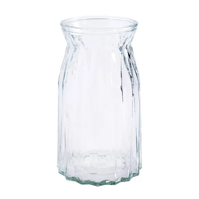Стеклянная ваза, Европейский держатель для растений, украшение для гостиной, Цветочная Аранжировка, гидропонная ваза - Цвет: Белый