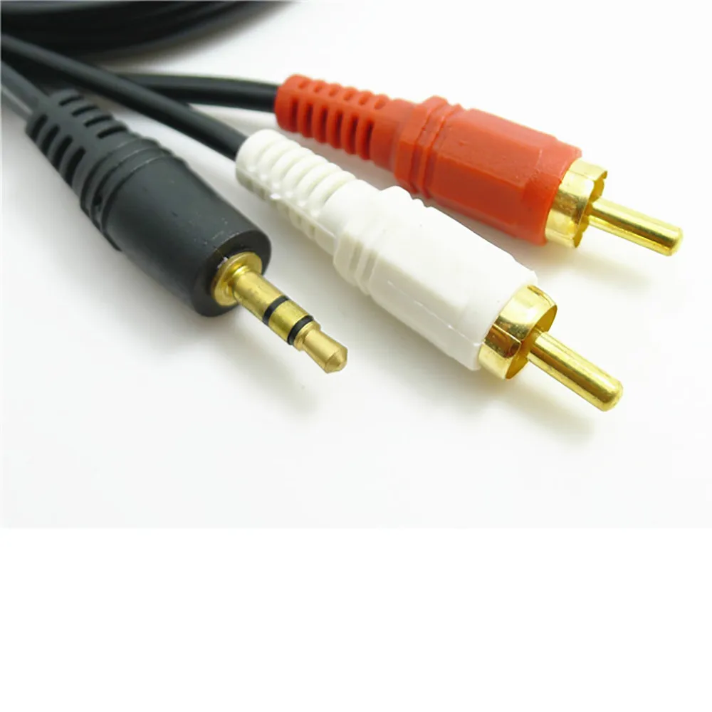 1,5 м 5 футов Y 3,5 мм штекер для Dual 2RCA Jack кабель стерео аудио сплиттер Aux для iPod/Mp3 плеер/мобильный телефон