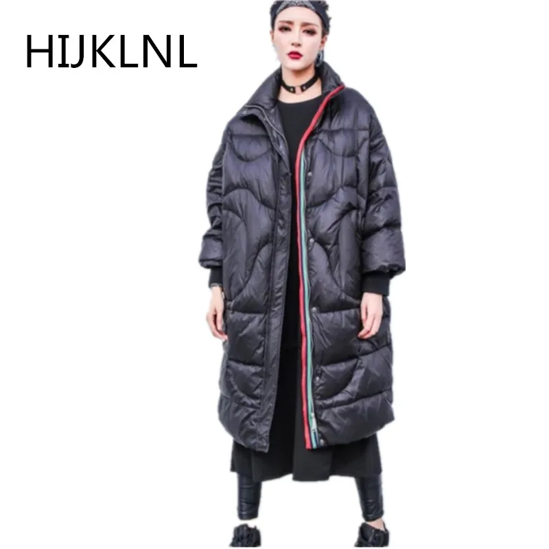 2018 New Women's Winter Down Jacket Coat Loose Fashion Long Size Large Size Coat Thick Warm Outert Tq024 Coats