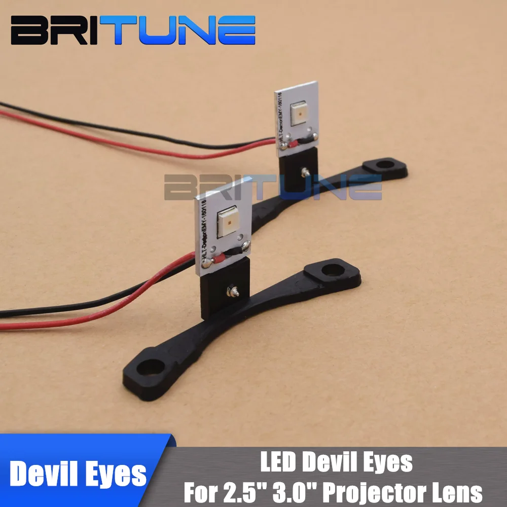 

LED Devil Eyes Demon Eyes LED Module For 2.5 3.0 Projector Lens Headlight Cars DIY Styling W/ Self-protect Red/Blue/White/Yellow