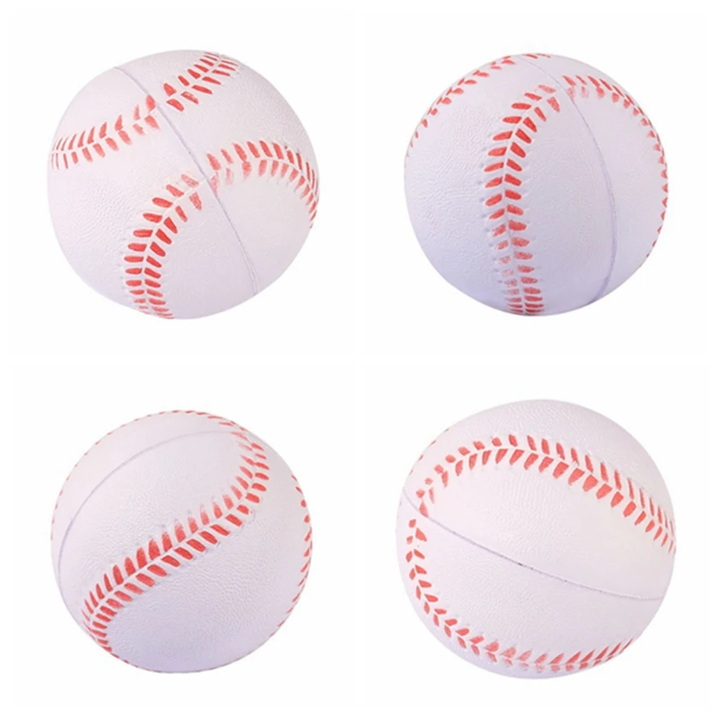 

Hot!White And Yellow Child Baseball Base Earth Practice Training Ball Foam Softball Student Soft Baseball PU Baseball Diameter