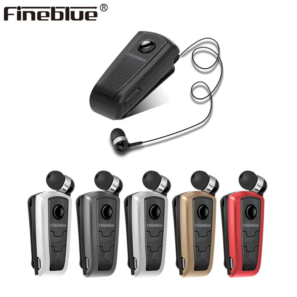 Беспроводные Bluetooth наушники Fineblue F910 с зажимом для шеи телескопические деловые