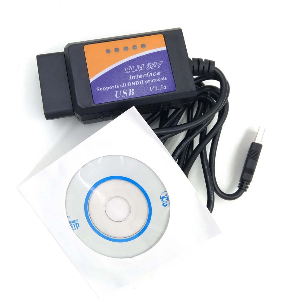 Диагностический инструмент V1.5 ELM327 USB FTDI FT232RL PIC18F2480 чип OBD2 поддерживает все