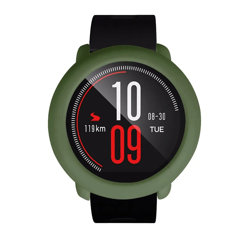 Новые модные силиконовые чехлы для xiaomi huami amazfit pace чехол для смарт часов мягкая оболочка защитная рамка