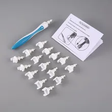 16 Tips Smart ear Syringe Cleaner Earpick Swab Easy Earwax Removal Soft Spiral Cleaner Prevent Ear-pick Clean Tool for baby care