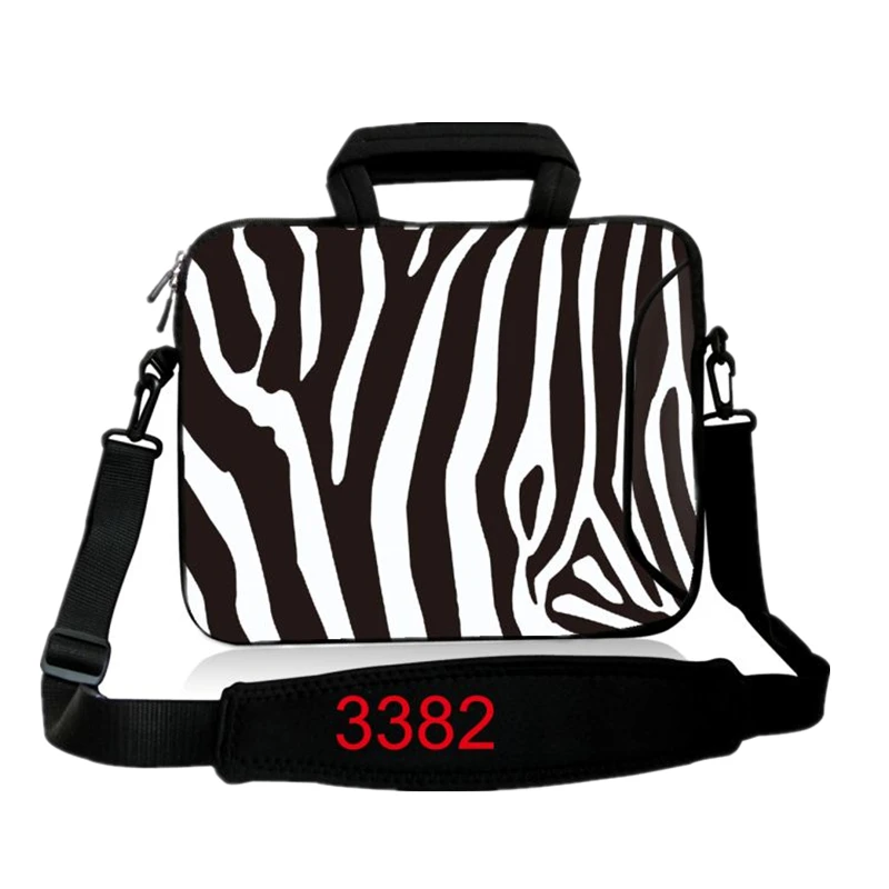 

Many Design 17.3" 15" 15.6" 14" 13.3" 11.6" 10.1" 9.7" Zebra Laptop Notebook Computer Handle Sleeve Case Bag w/ Shoulder Strap