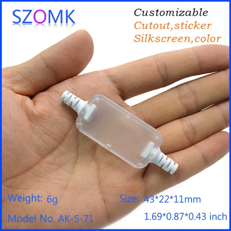 small usb plastic enclosure usb stick shell box junction box plastic housing pcb plastic box for electronics project USB distribution enclosure   (2)