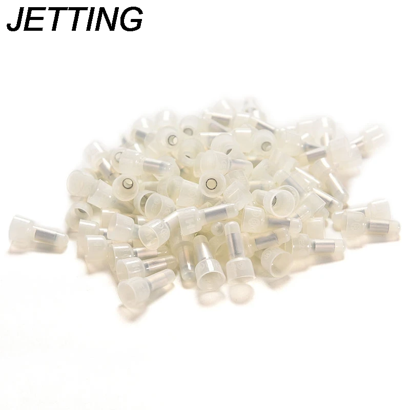 JETTING 100pcs/lot Best Quality 16-14 AWG Closed End Crimp Caps Splice Gauge Wire Connectors Terminals Wholesale
