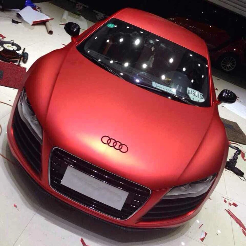 Buy Car wrap vinyl roll red color Air Bubble Free 1