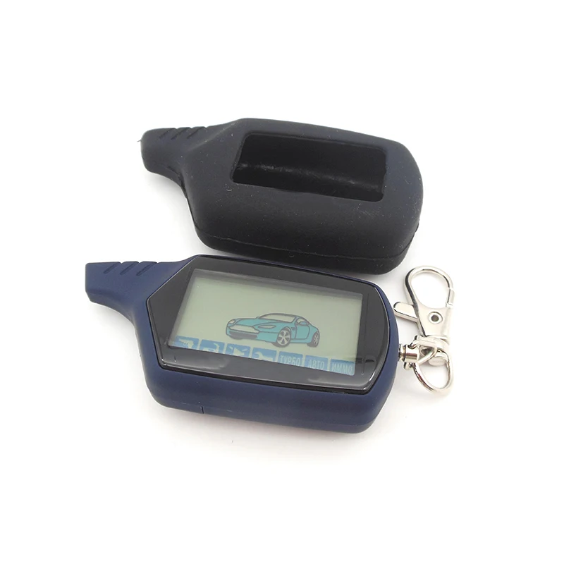 

Starline A61 LCD Remote Control Key Fob A61 Silicone Case for Russia version starline A61 two way car alarm free shipping