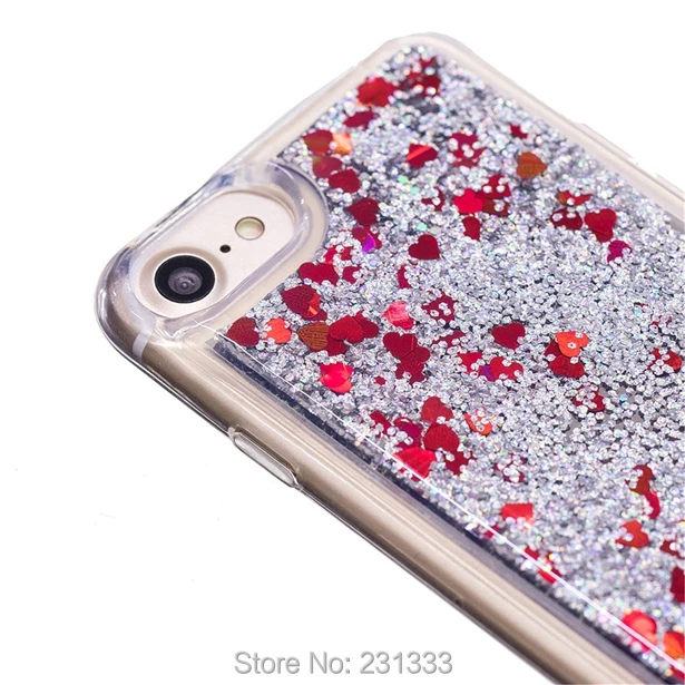 C ku для Iphone X 8 7 PLUS 7plus 6 6S SE 5 5S зеркальный блестящий с жидкостью зыбучий песок